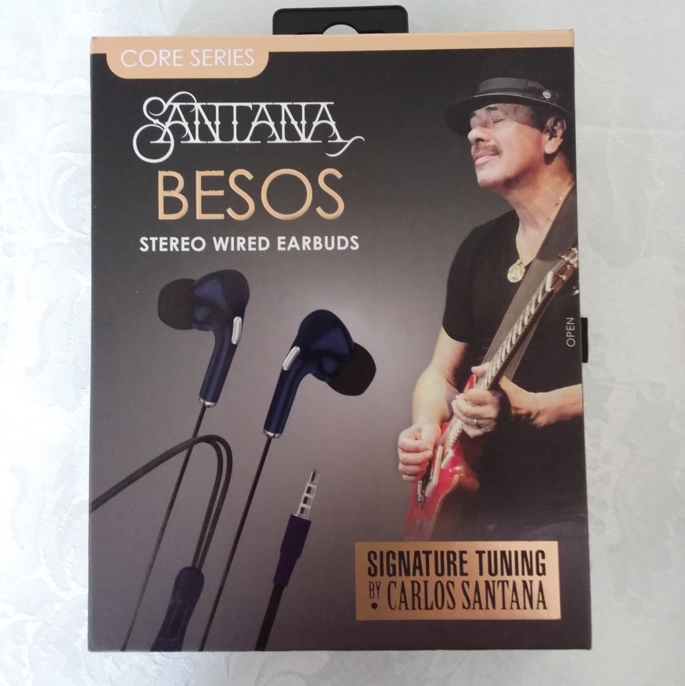 Carlos Santana stereo wired earbuds